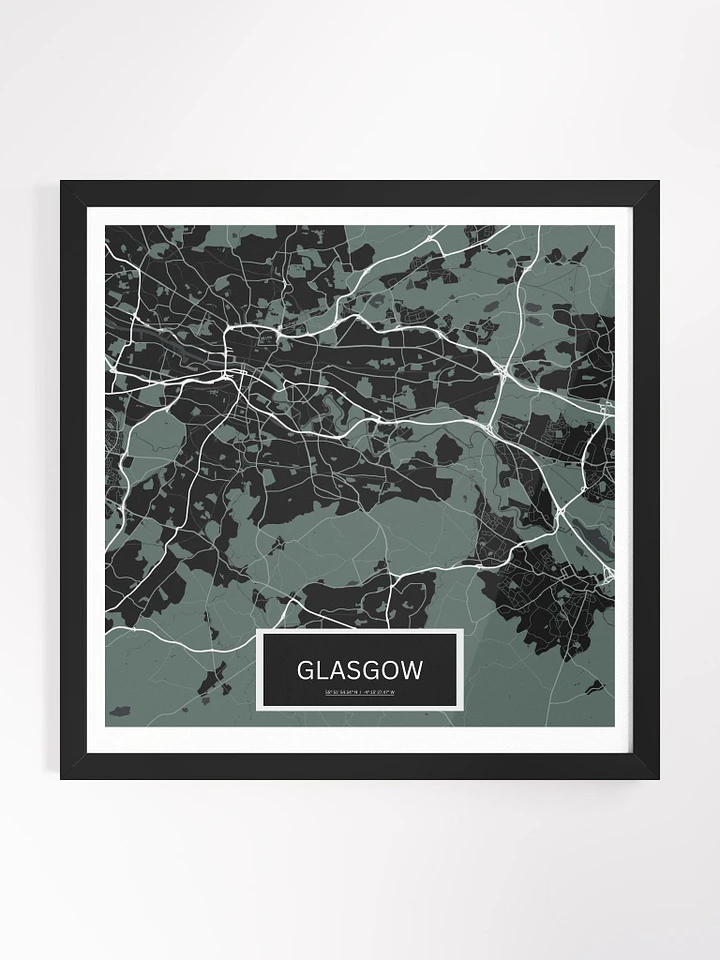 Framed Square Glasgow Art Maps product image (1)