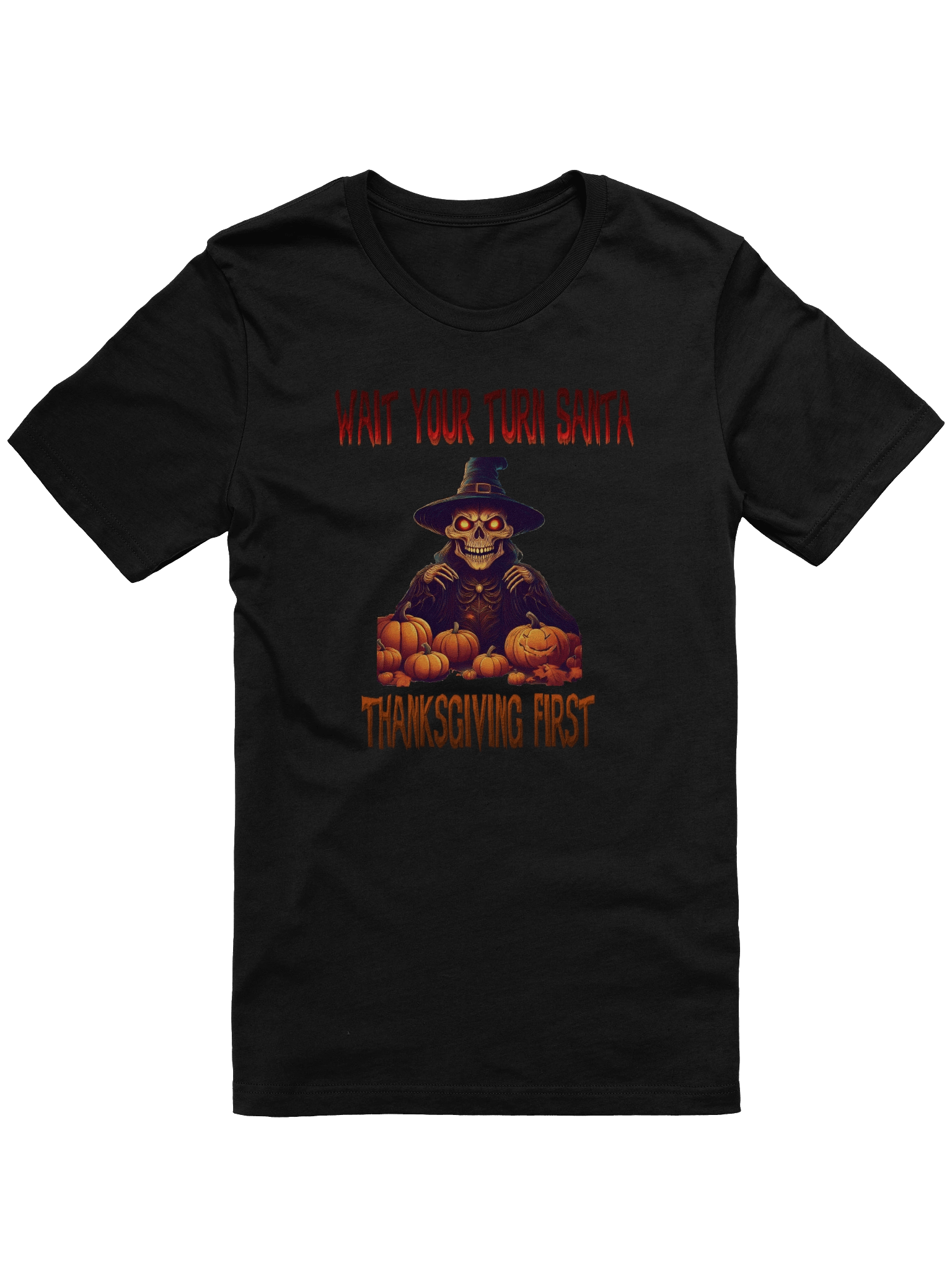 Witchy Skeleton Thanksgiving T-Shirt product image (1)