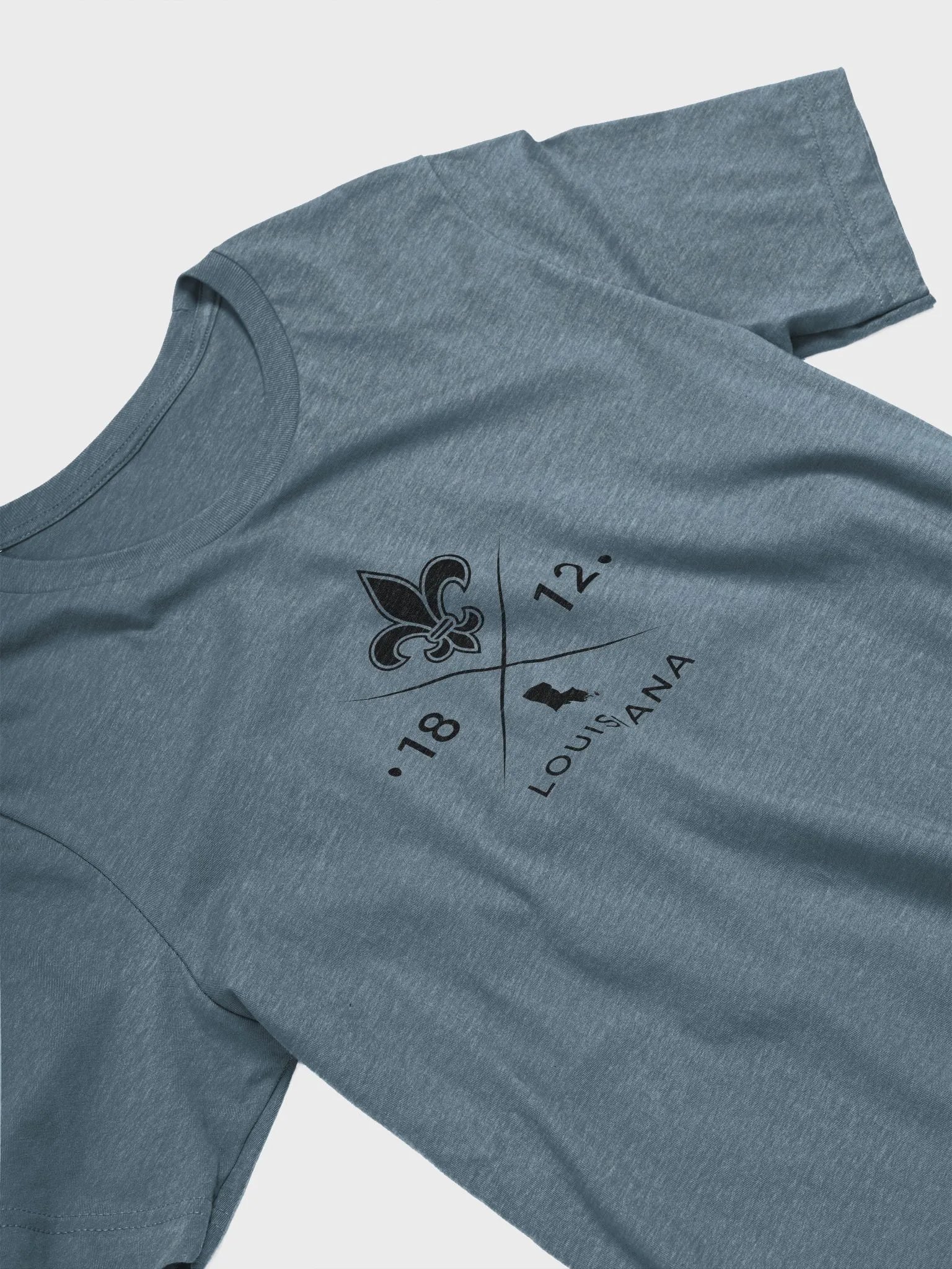 Louisiana Map Fleur-de-Lis T-Shirt product image (4)