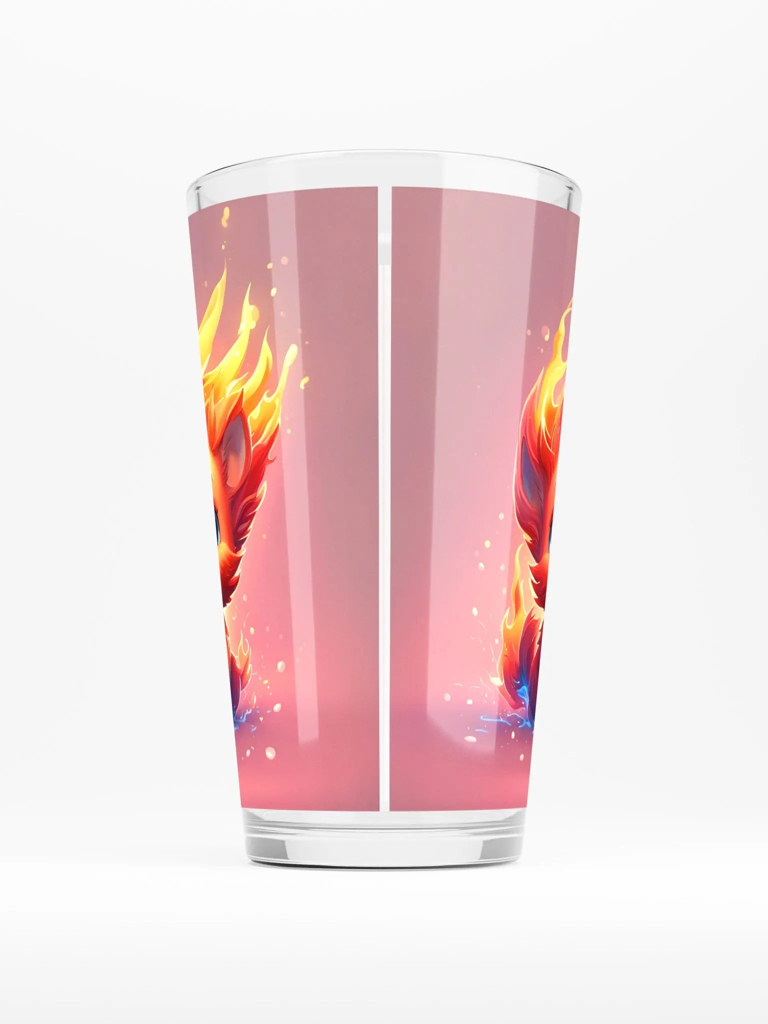 Fire Cat Pint Glass product image (2)