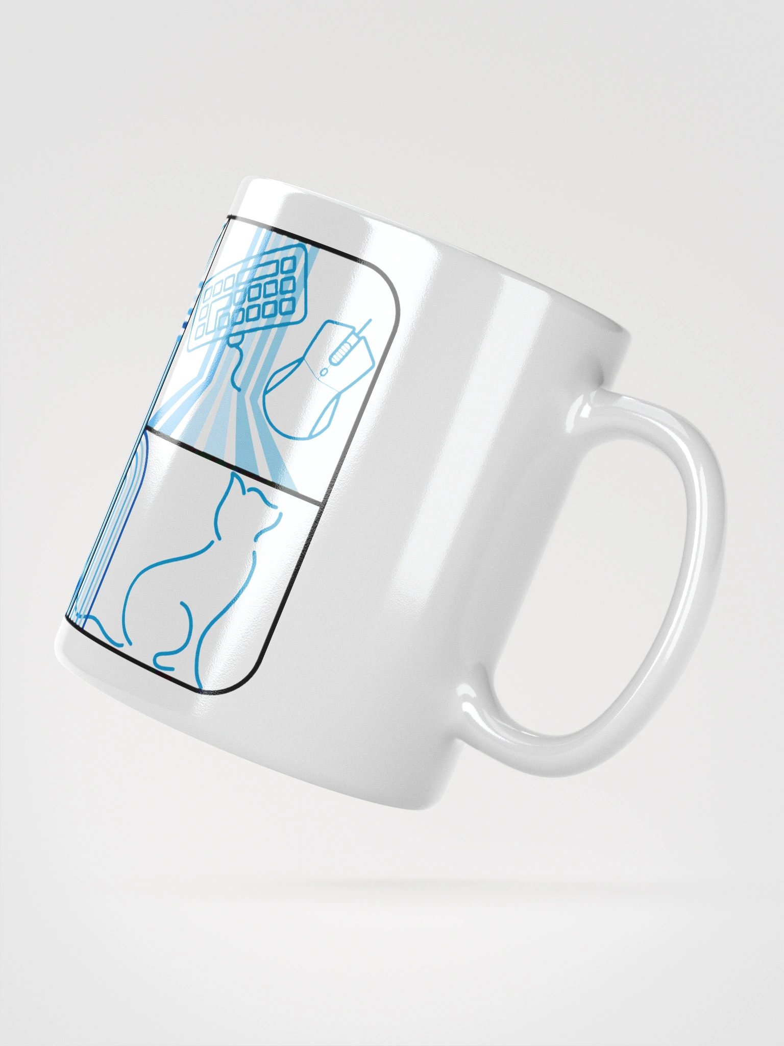 Frenchkittie Blue Abstract Mug product image (2)