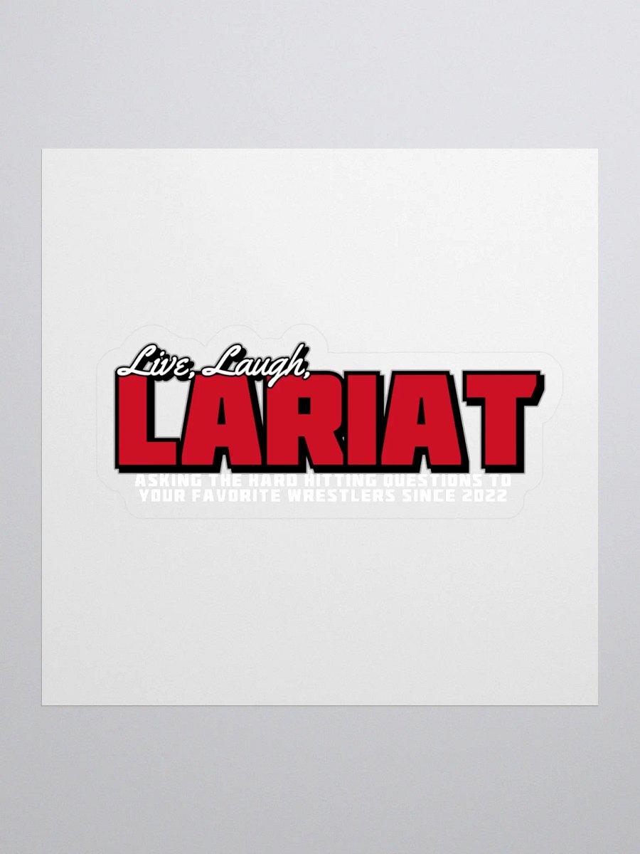 Live, Laugh, Lariat Sticker product image (1)
