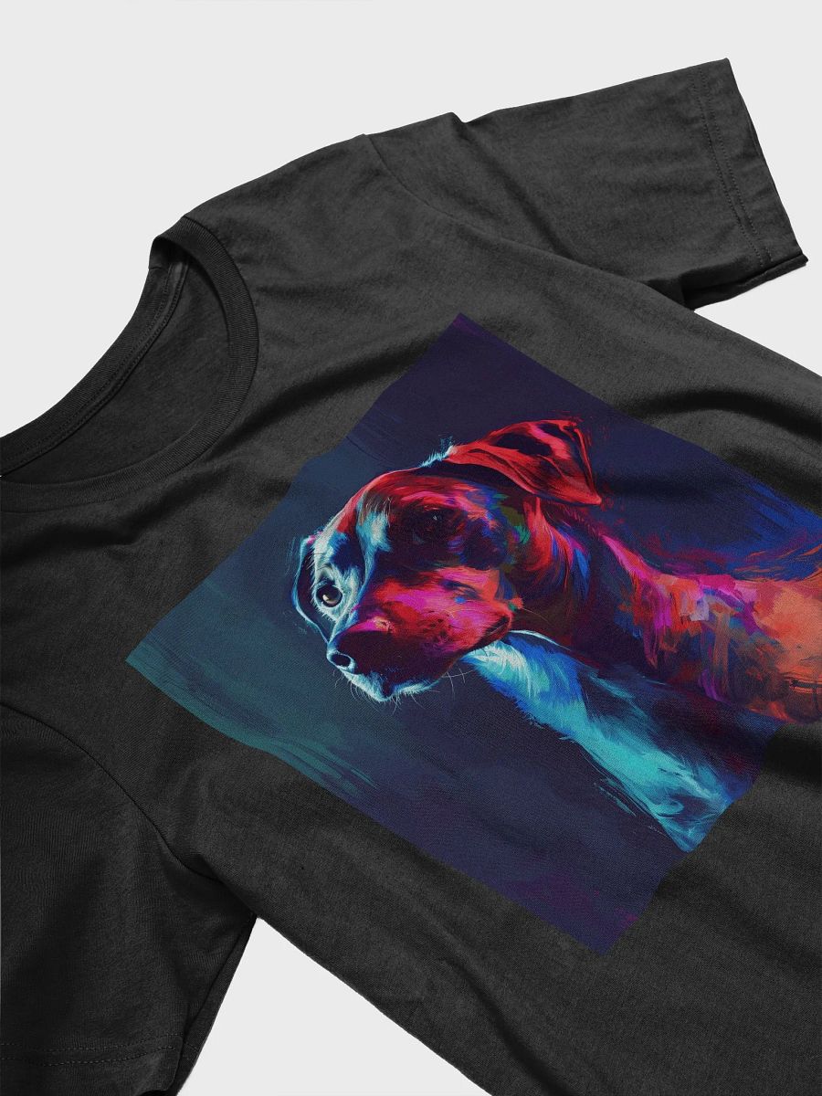 Vibrant Neon Dog T-Shirt | Artistic Dog Lover Tee | Unique Gift for Pet Owners product image (3)