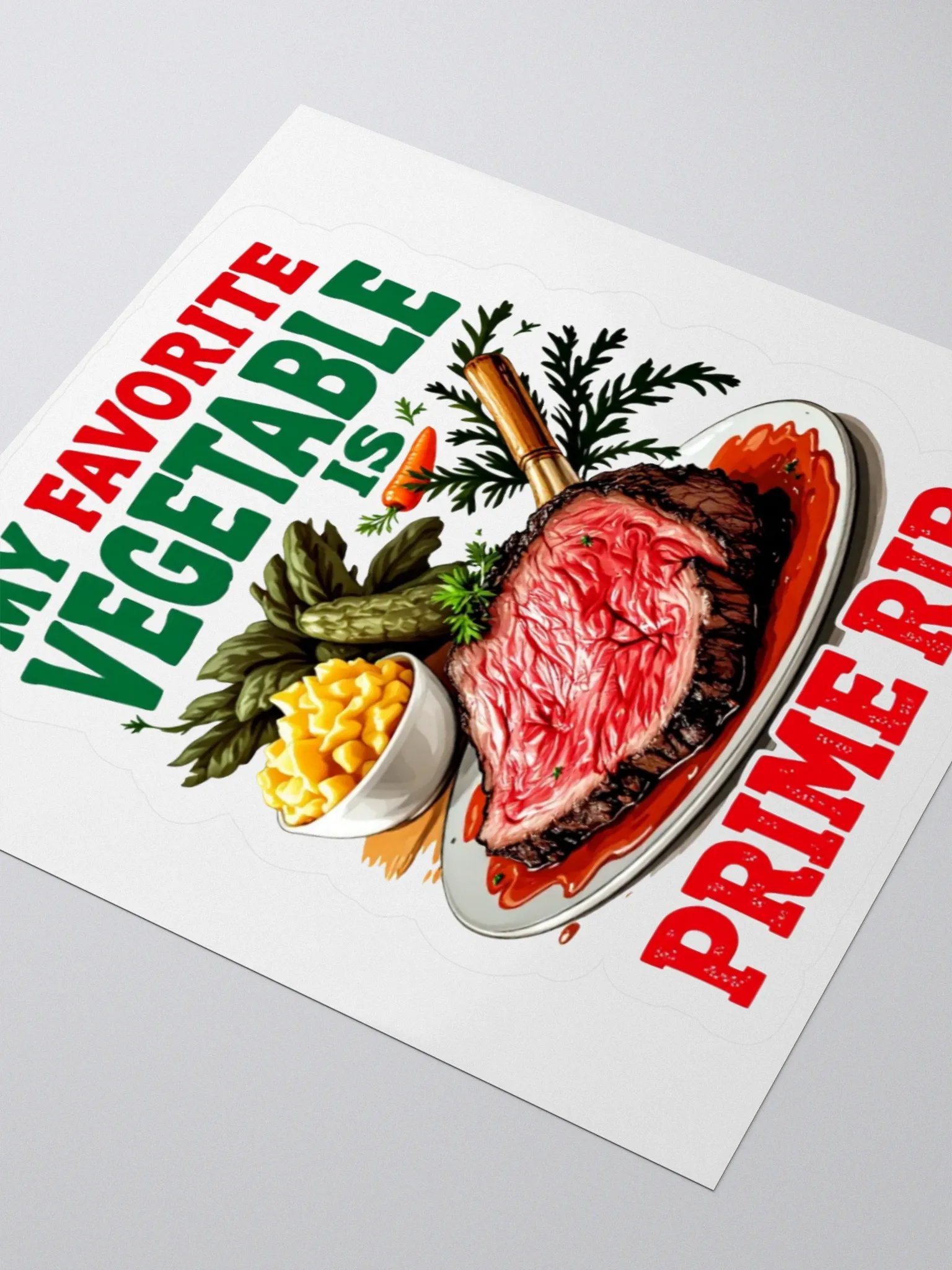 Prime Rib Love Kiss Cut Stickers product image (8)
