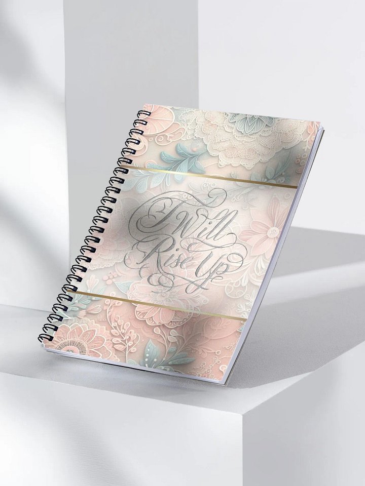 Spiral Notebook w. Inspirational / motivational quote - I Will Rise Up product image (2)