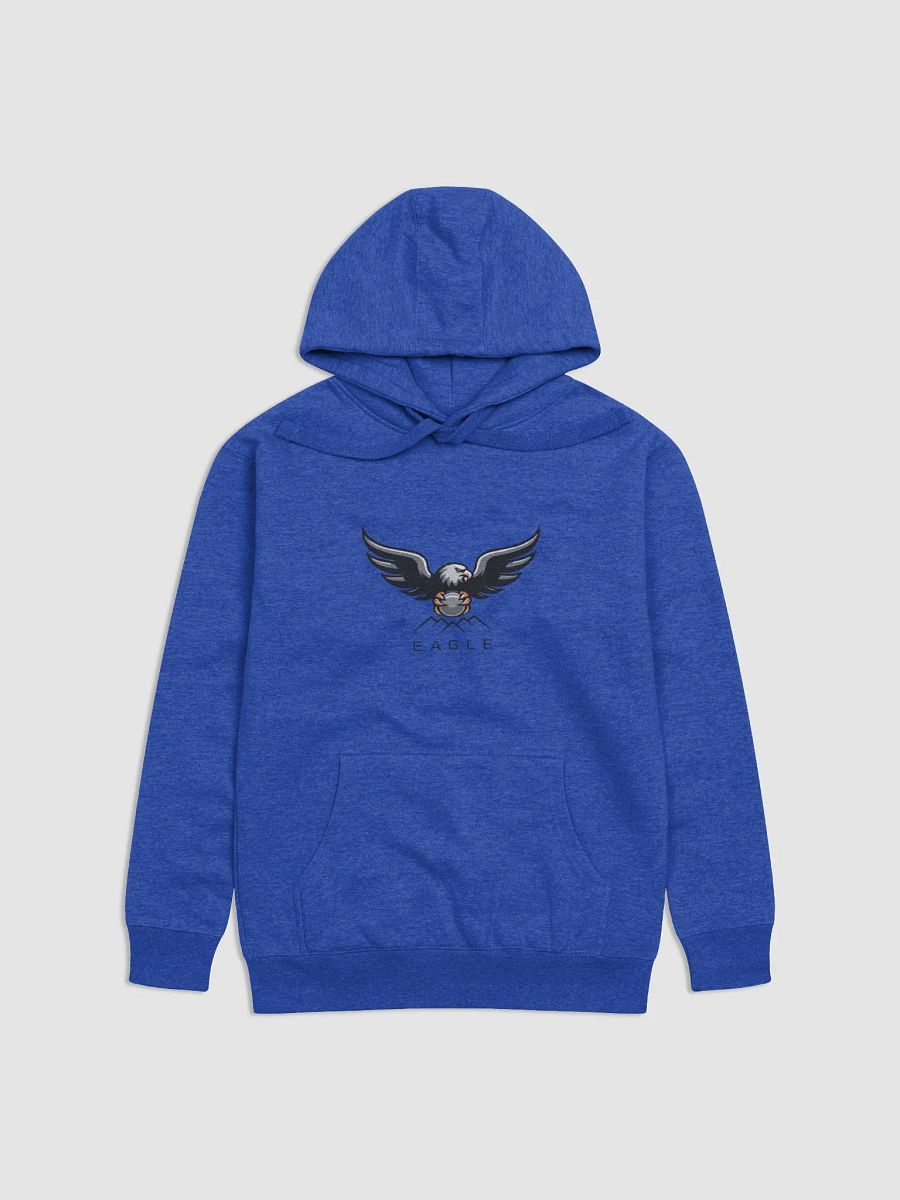 Eagle's Embrace Unisex Premium Hoodie - Stylized Eagle Logo Design product image (1)