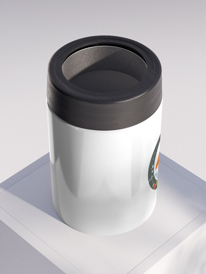 4 laps around the track metal koozie product image (2)