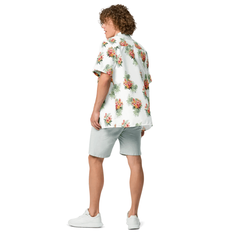 Hawaiian Style Shirt, Tropical Florals product image (12)
