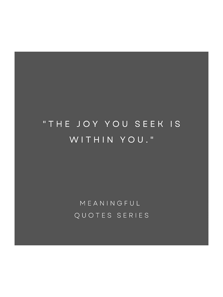 The Joy You Seek Is Within You. product image (1)