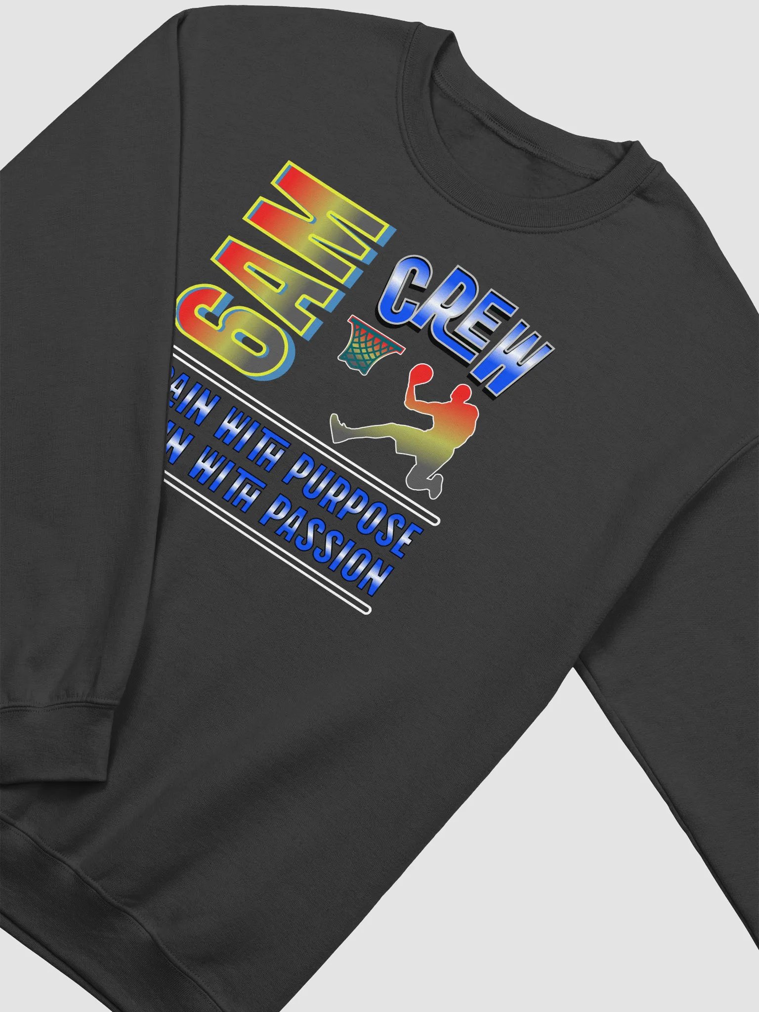 6AM Crew Train With Purpose Train With Passion Basketball Sweatshirt product image (14)