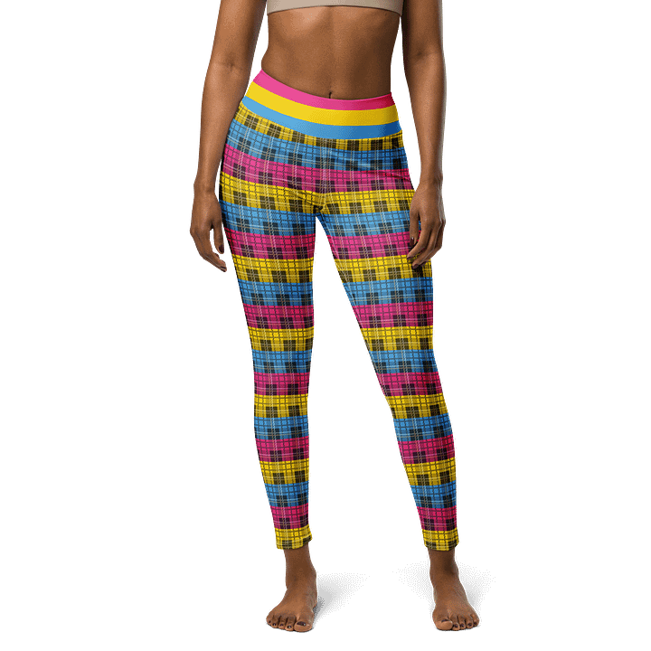 Pansexual Pride Plaid Leggings product image (1)