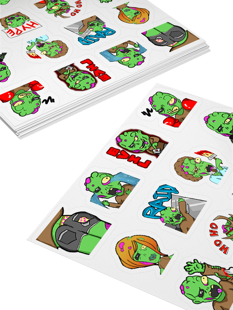 Paul Emote Sticker Sheet product image (4)