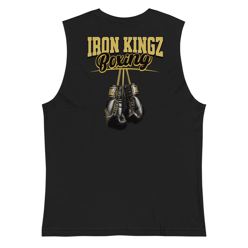 Adult Iron Kingz Boxing Black Muscle Tee product image (4)