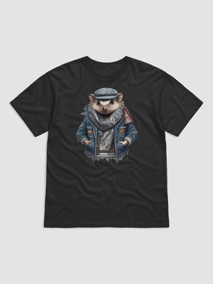 Hedgehog wearing a jacket cap and a scarf product image (1)