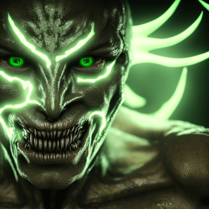 OFJ AI Art - Veridian Oni product image (1)