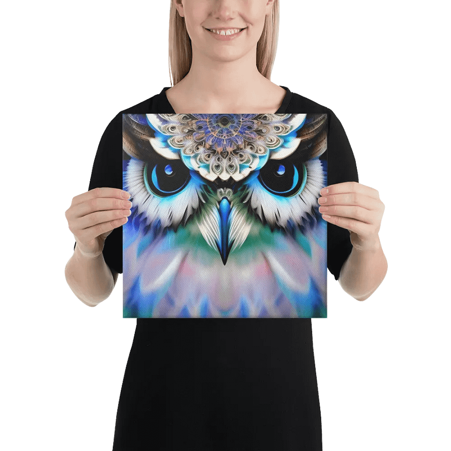 Fantasy Fractal Owl Art - v14 product image (4)