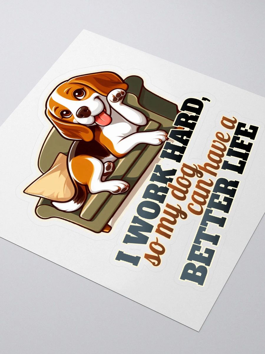 Work Hard - Beagle Sofa - Sticker product image (7)