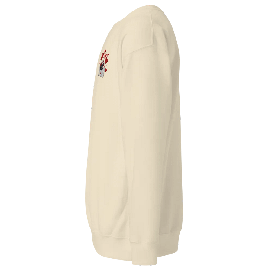 Feline Valentine Envelope -Embroidered Premium Sweatshirt product image (9)