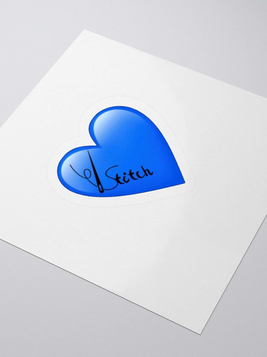 Stitched Heart Kiss Cut Stickers product image (9)