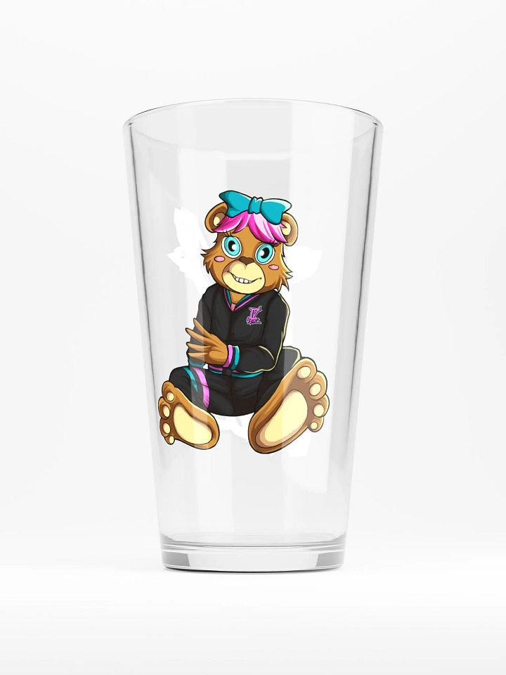 Sitting Girl Bear Pint Glass product image (1)