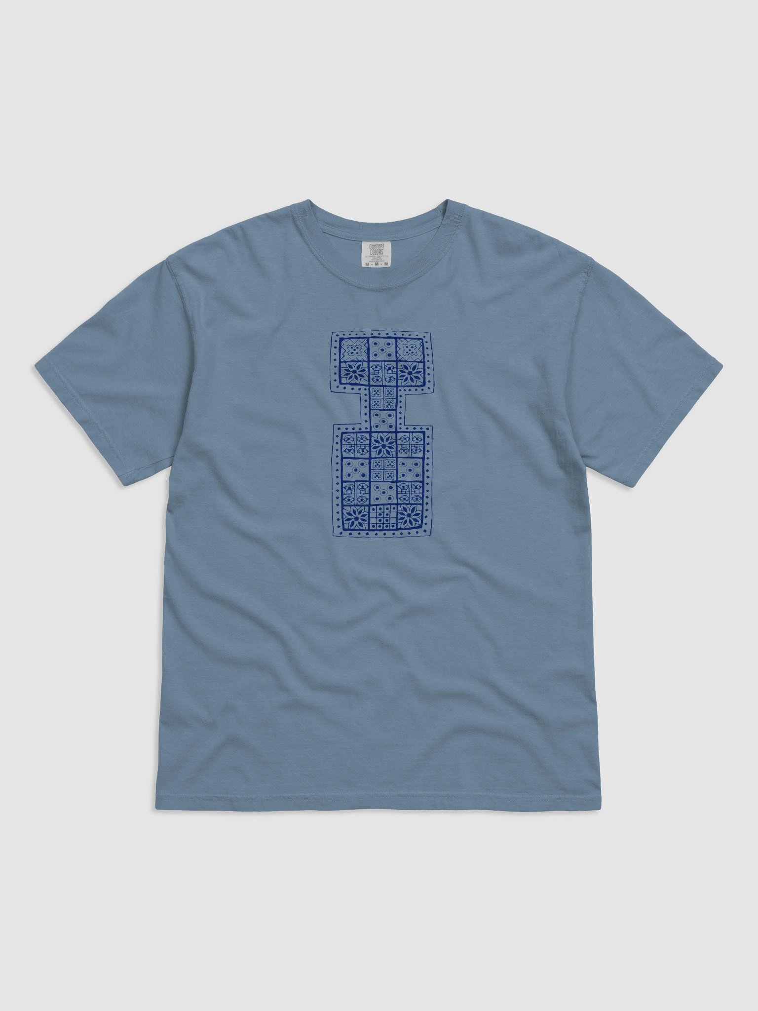 The Royal Game of Ur T Shirt (Blue Motif) product image (1)