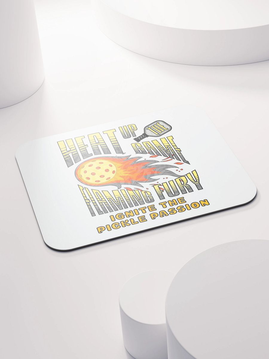 Heat Up The Game Flaming Fury Pickleball Passion Mouse Pad product image (4)