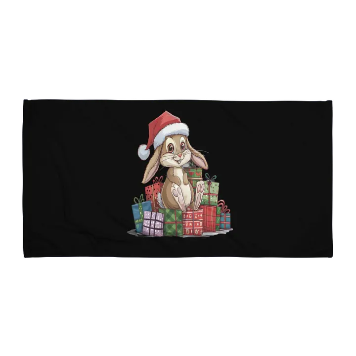 Santa Bunny Sublimated Towel product image (1)