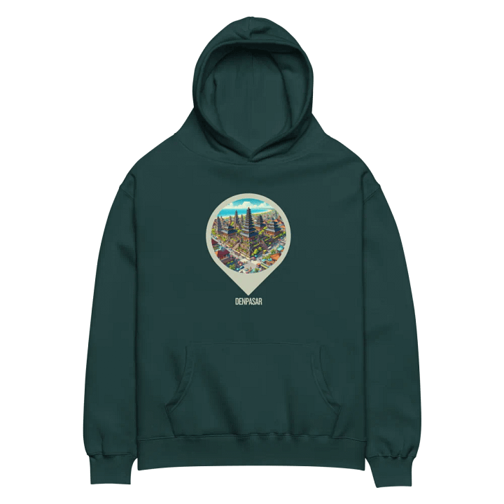 Bali Dreams Oversized Hoodie | AI Design: Denpasar – Bali's Herz product image (2)