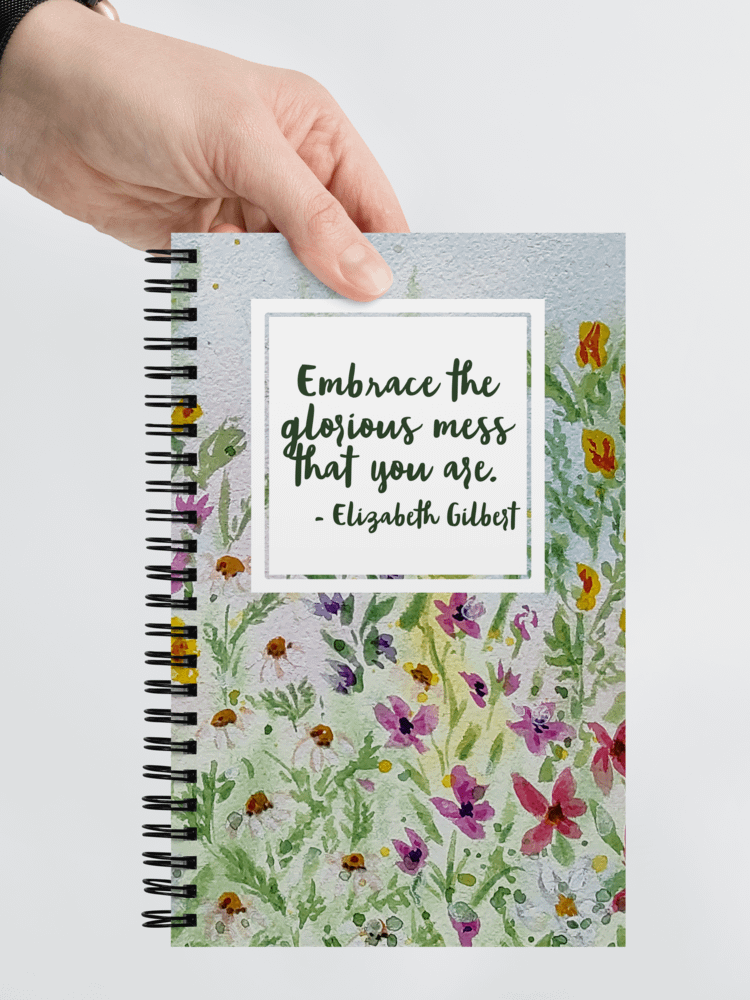 Embrace the Glorious Mess that You Are Wildflowers Notebook product image (7)
