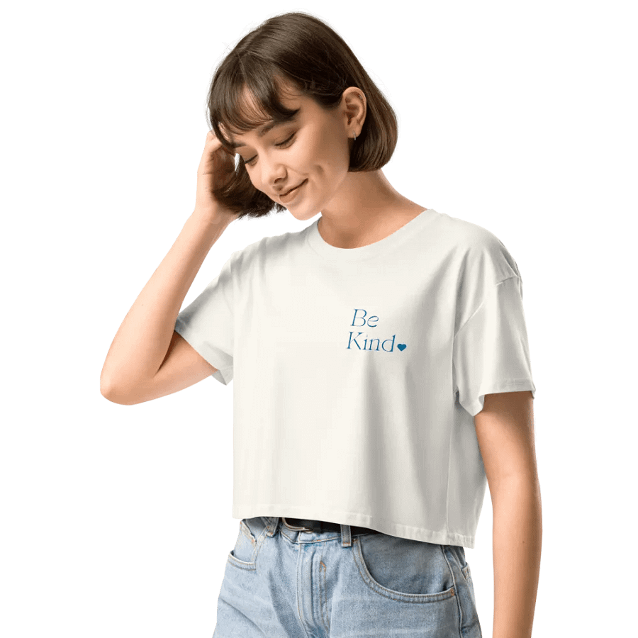 Be Kind All Around Blue Crop product image (6)