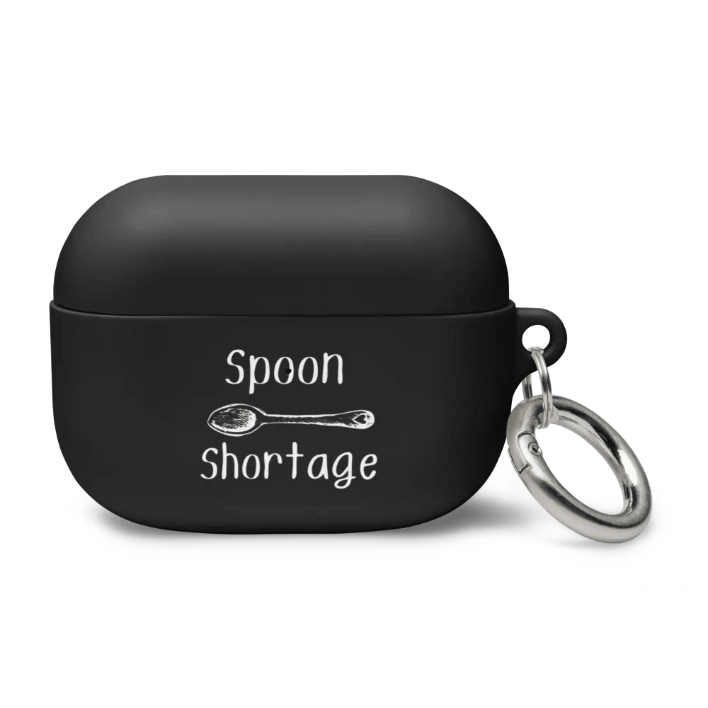 Spoon Shortage Airpods Case- White Print product image (2)