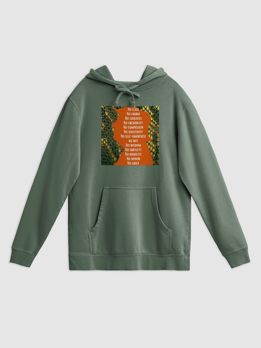 No Class, No Charm, No Coolness Donald Trump Silouhette Vintage Pigment-Dyed Hoodie Set product image (1)