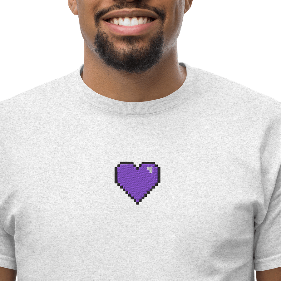 HollyRex Pixel Heart Embroidered Cotton Tee product image (4)