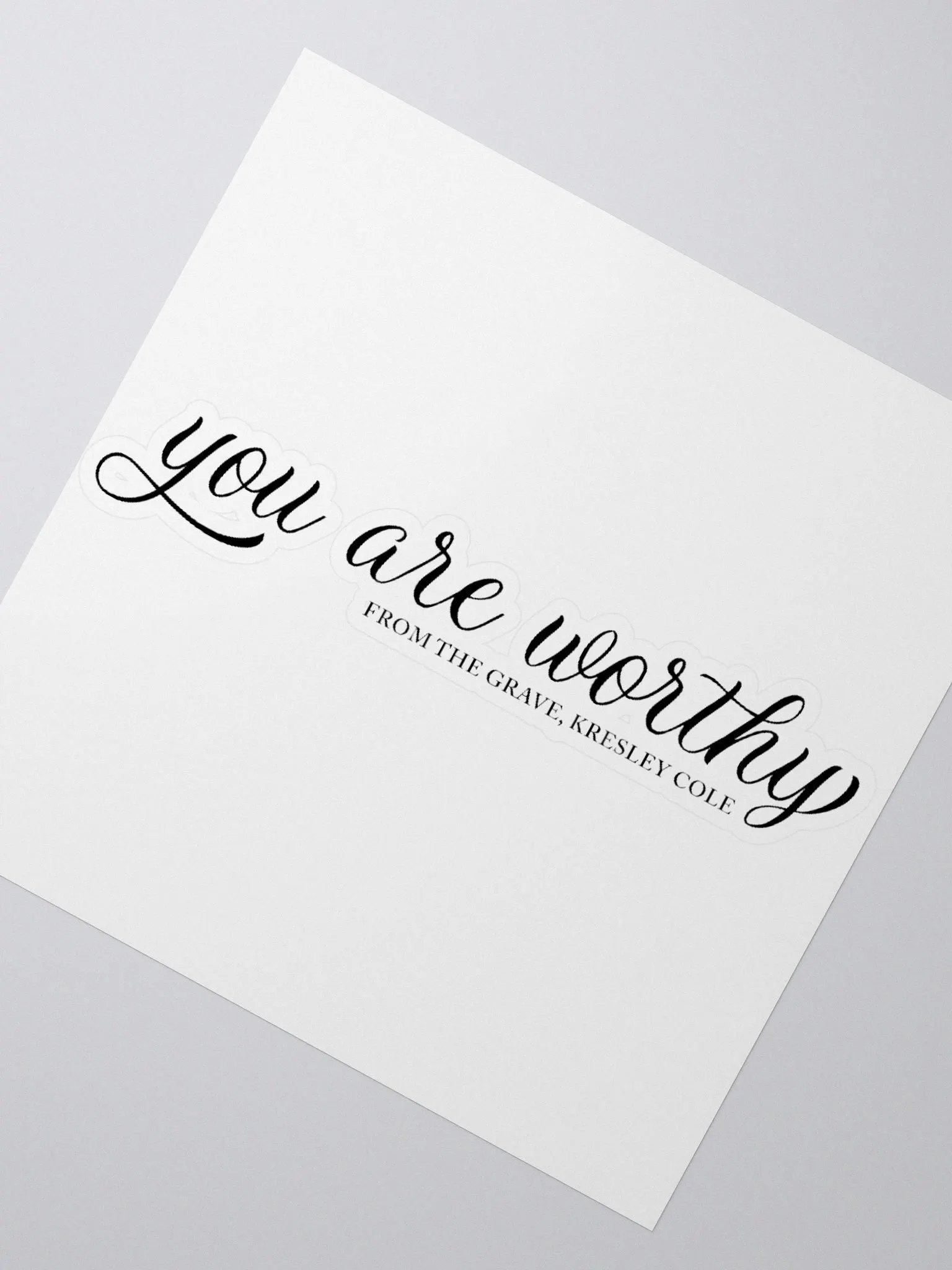 You Are Worthy Sticker product image (2)