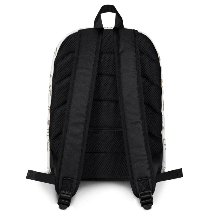Isis White Hieroglyphs All-Over Print Backpack product image (2)