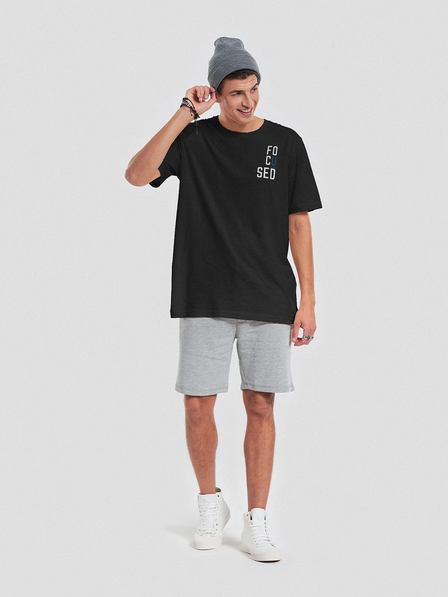 FOCUSED Block T-shirt (BLACK) product image (6)