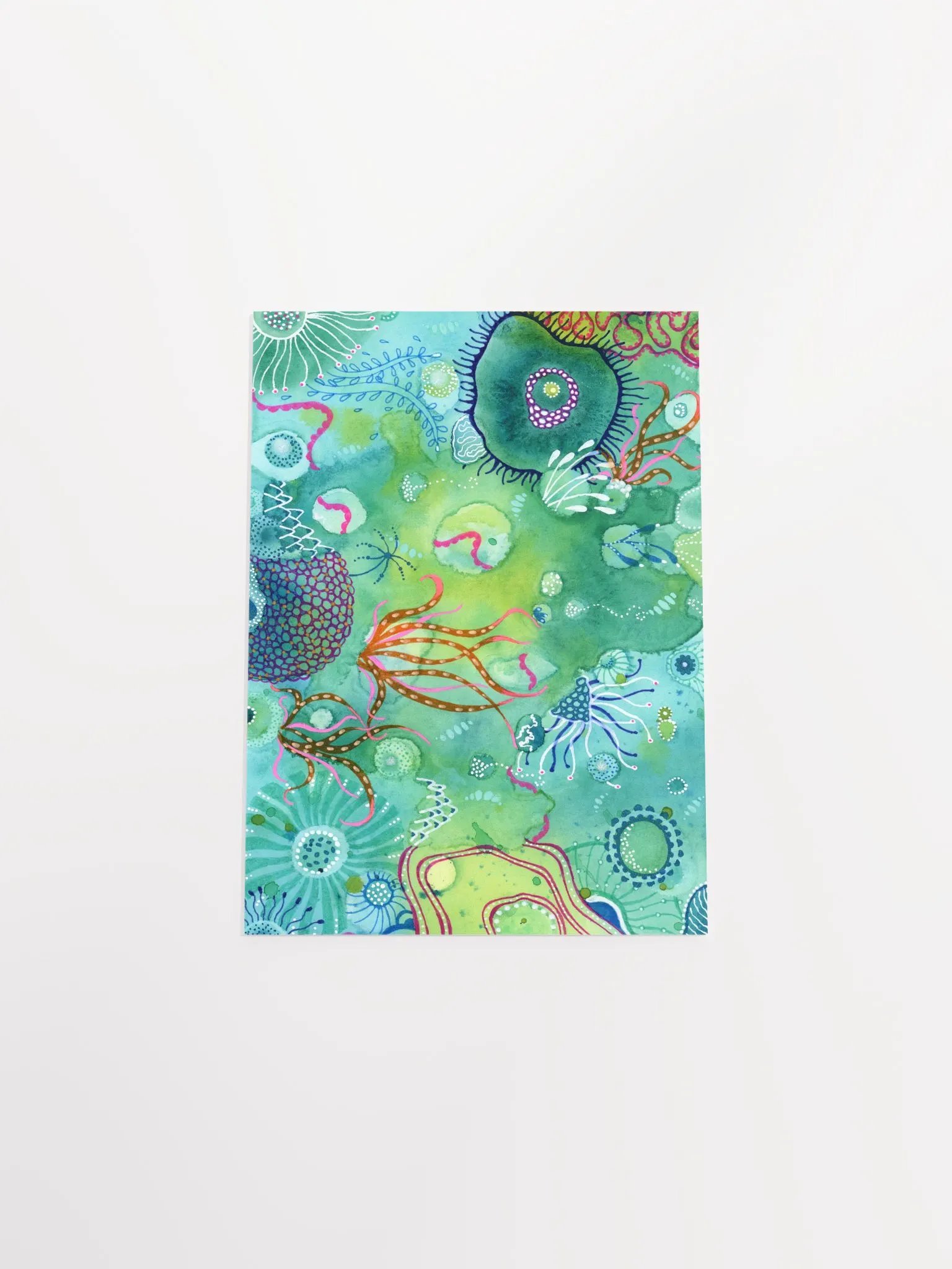 Ocean Coral Vibrant Matte Poster Print product image (28)