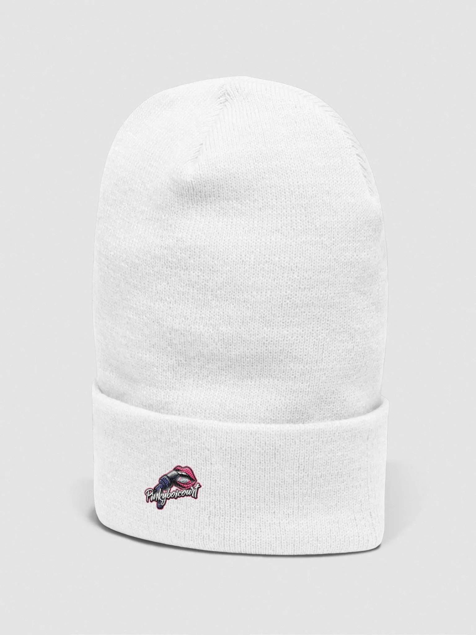 White Logo beanie product image (2)