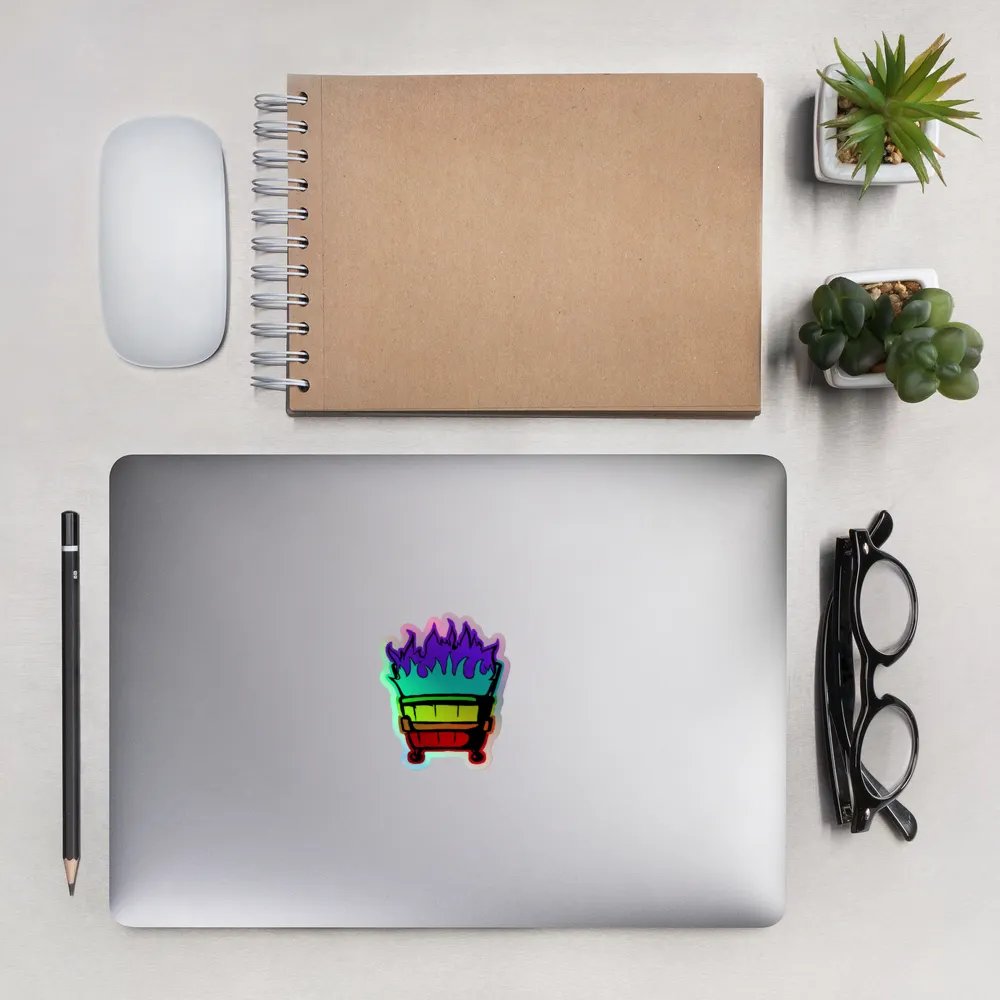 Rainbow Dumpster Fire Sticker product image (13)
