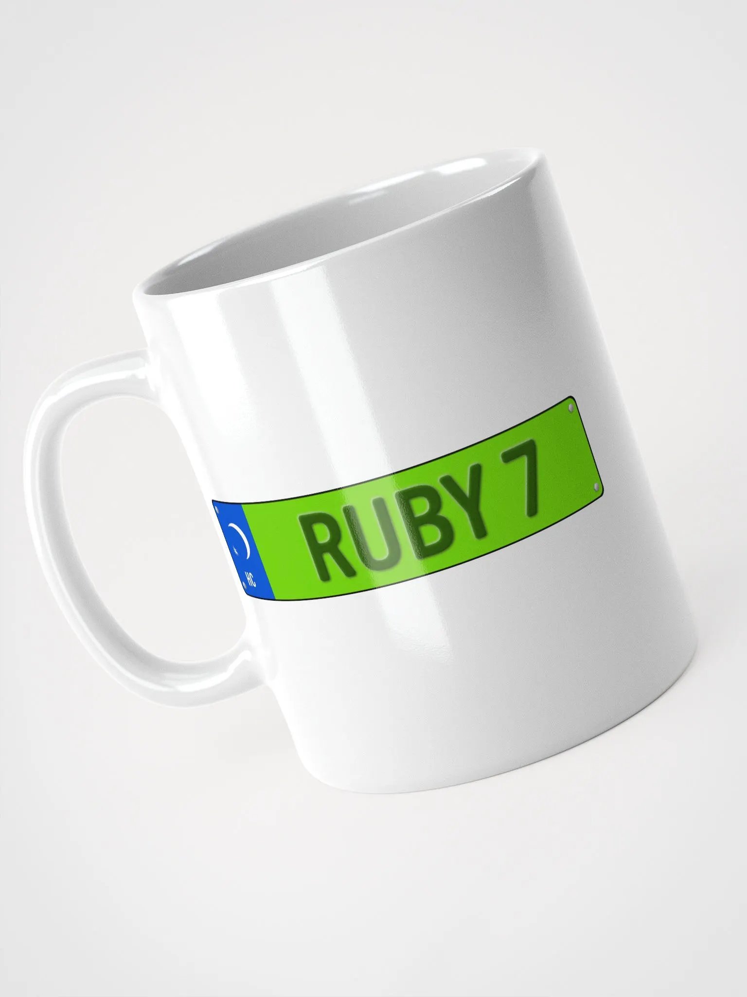 Ruby 7 License Plate Mug product image (7)