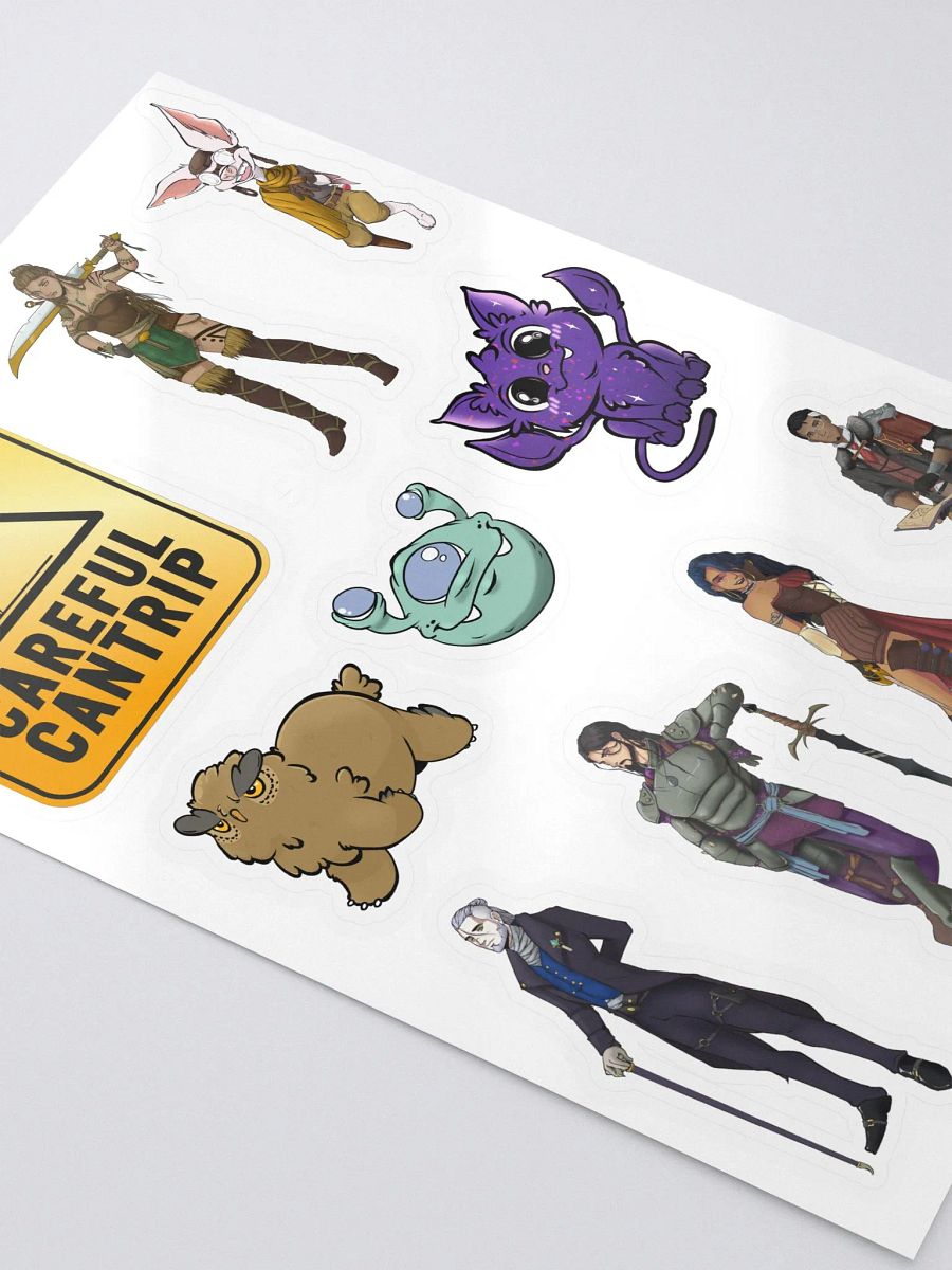 Careful Cantrip Sticker Page product image (3)