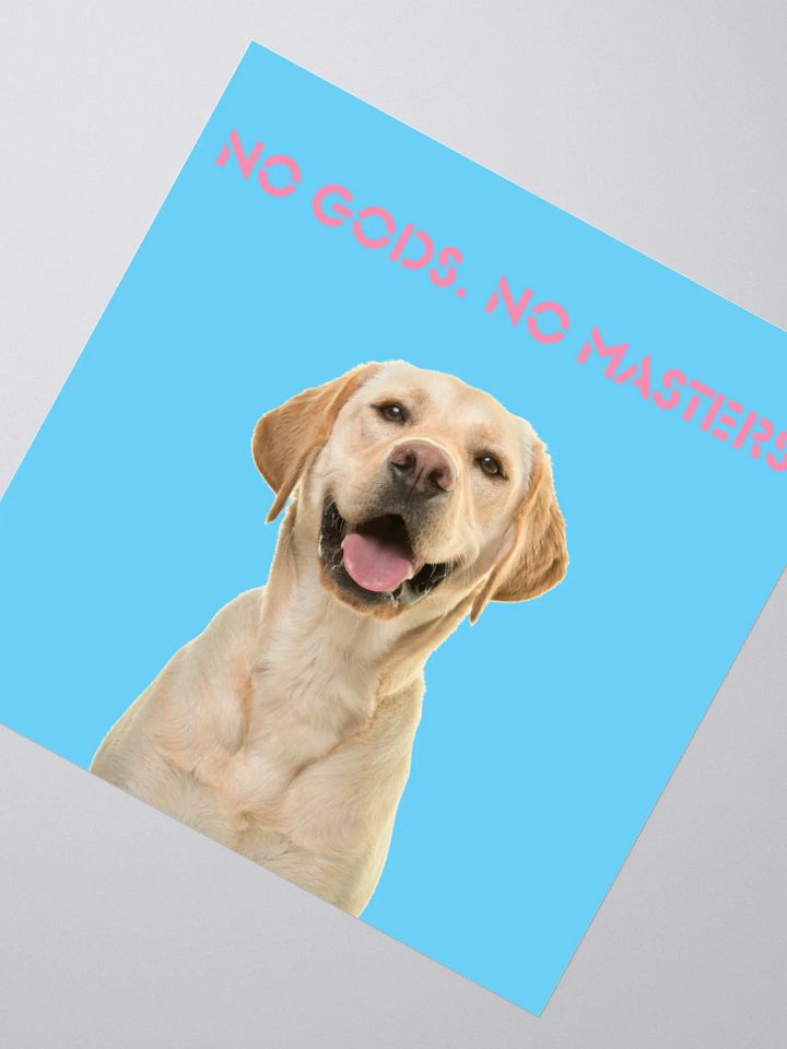 No Gods No Masters - Blue Sticker product image (4)