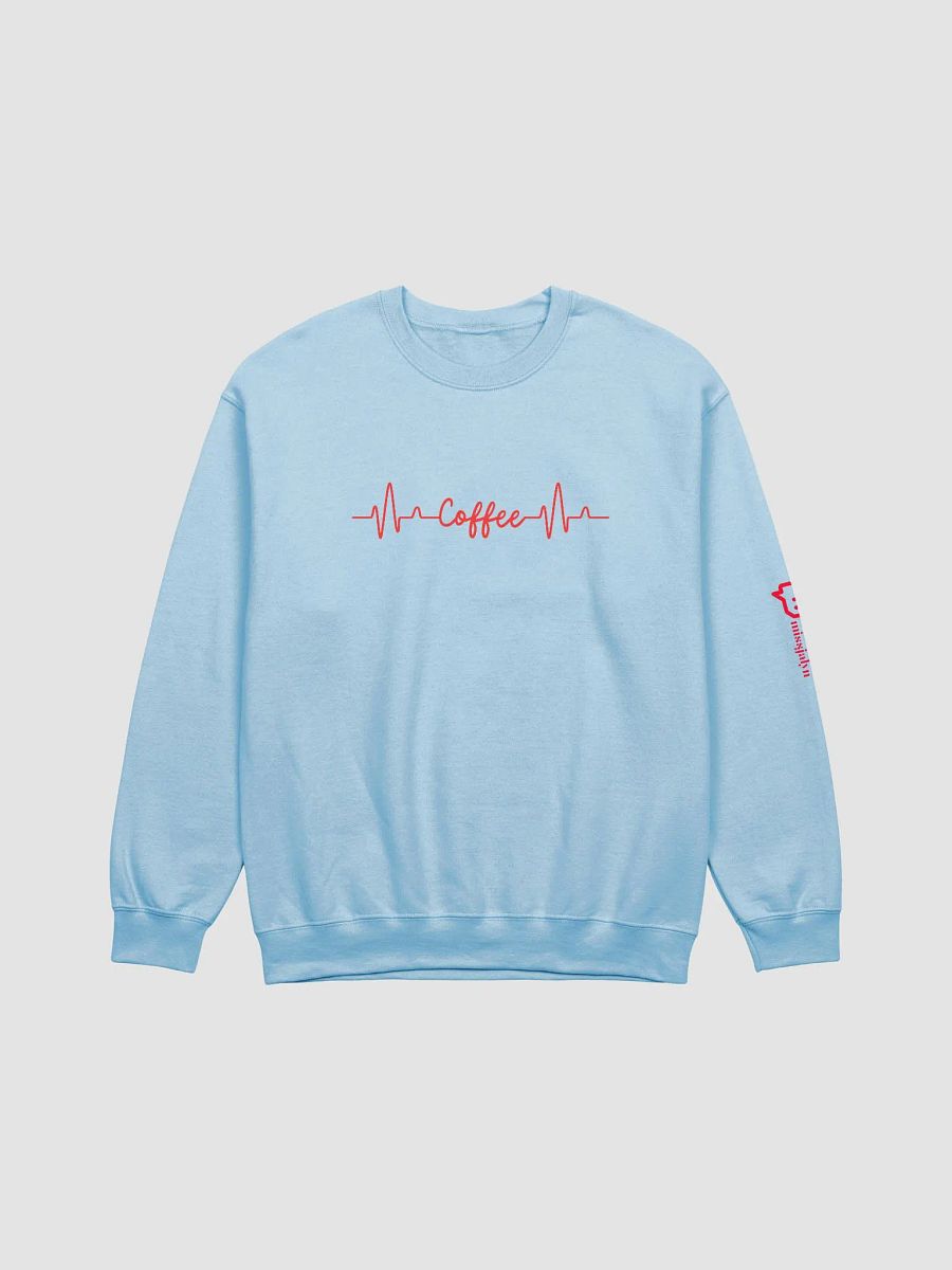 Coffee Heartbeat Crewneck Sweatshirt w/ logo product image (1)
