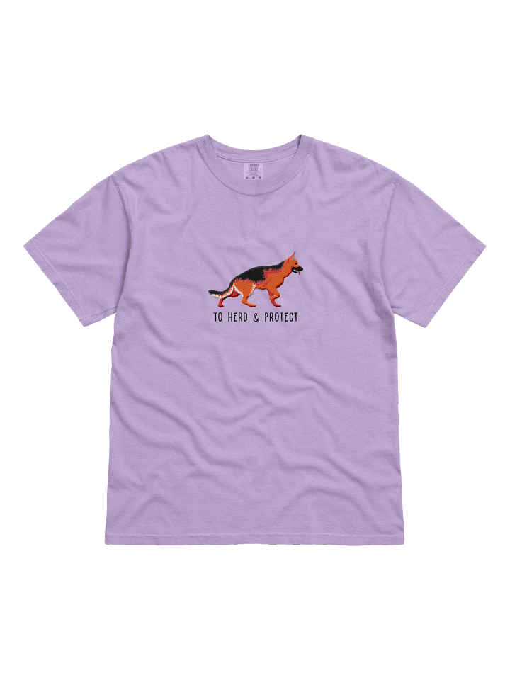 To Herd and Protect T-Shirt(Embroidered) of a German Shepherd(Red) product image (31)