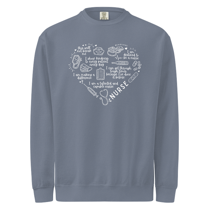 Nurse Heart Affirmation Crewneck product image (1)