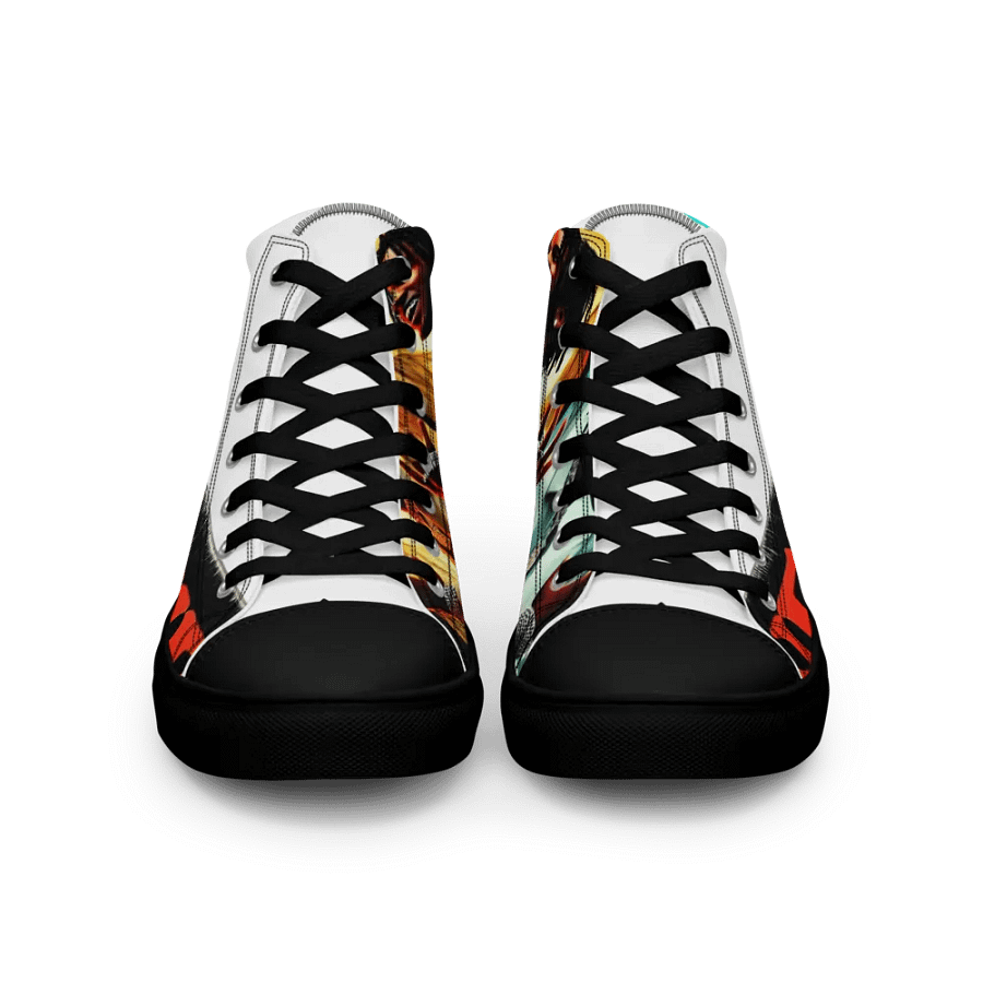 Retro Enemies High Top Canvas Shoes product image (6)