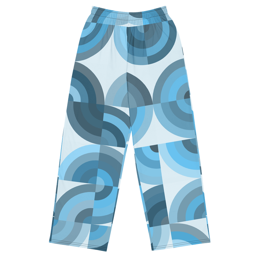 Symmetric Blue Fusion Wide-Leg Pants product image (5)