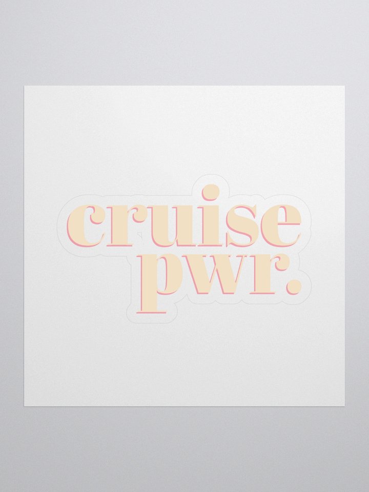 Cruise PWR Kiss Cut Stickers product image (1)