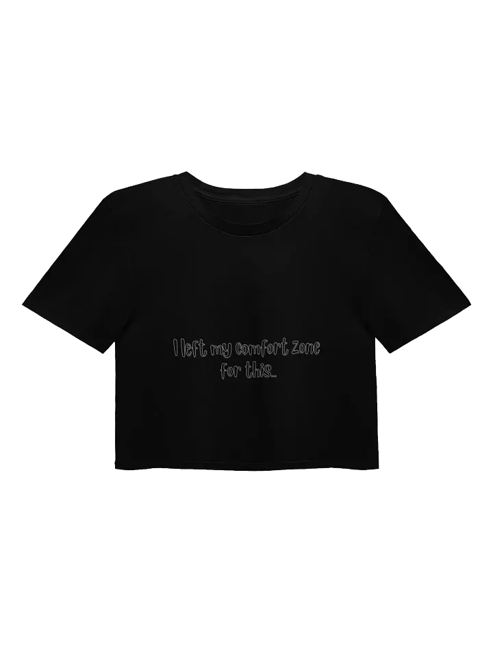 I left my comfort zone for this.. Black Crop Top product image (1)