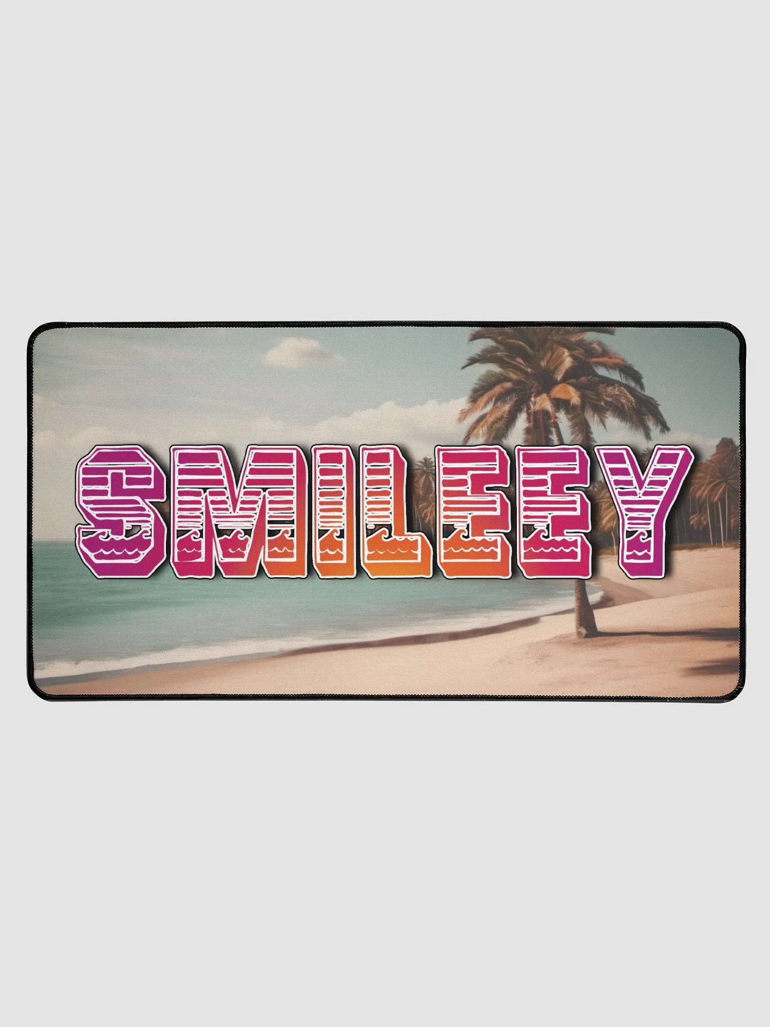BEACH VIBES SUNSET SMILEEY - DESK MAT product image (1)